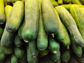 Fresh Fruits and Vegetables in a supermarket