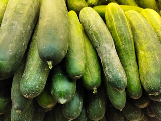 Fresh Fruits and Vegetables in a supermarket