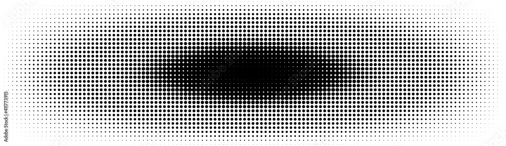 Poster halftone in abstract style. geometric retro banner vector texture. modern print. white and black bac