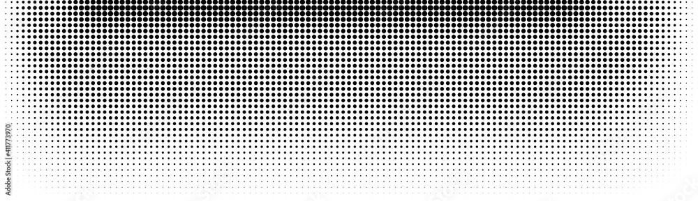 Poster halftone in abstract style. geometric retro banner vector texture. modern print. white and black bac