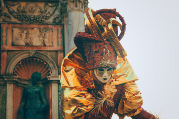 Fototapeta na wymiar typical mask of the Venice carnival