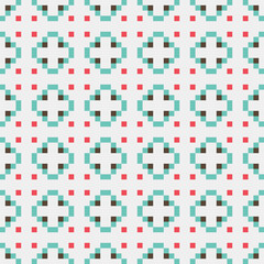 Abstract Cross Pattern generative computational art illustration