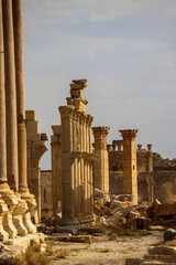 The ancient city of Palmerya in the Syrian desert in 2020