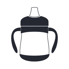 Sippy cup icon. Baby cup, vector illustration