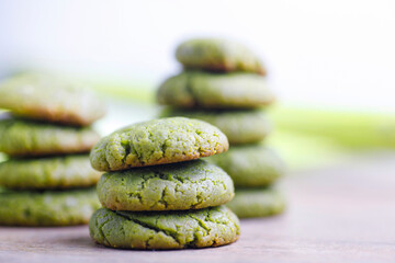 grüne Matcha Cookies
