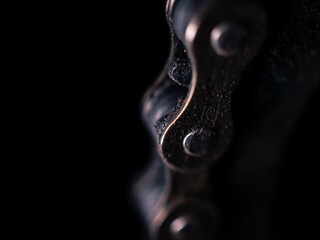 Close up of a chain link
