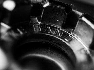Close up of a steel tool