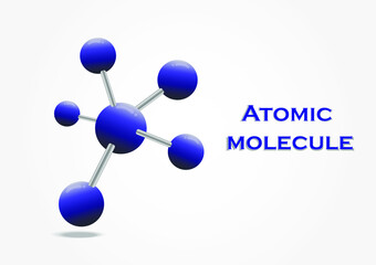 Atomic molecular design as a 3d structure
A circular shape connected to each other Vector illustration