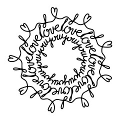 Round ornament in traditional Oriental pattern