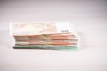 volcanic rock on black sand beach at Vik in southern Iceland