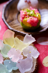 Obraz na płótnie Canvas Traditional Japanese kaichin Candy on Display