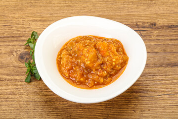 Caucasian cuisine - Mangal salad with vegetables