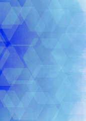 abstract blue background, gradient hexagon backdrop