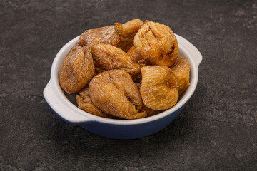Dry sweet fig fruit heap