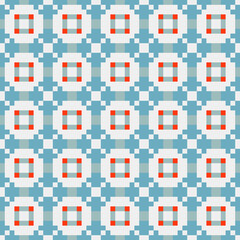 Abstract Cross Pattern generative computational art illustration
