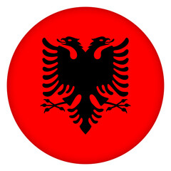 Flag of Jamaica round icon, badge or button. Jamaican national symbol. Template design, vector illustration.