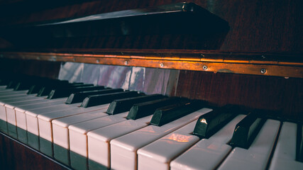 piano keys and notes