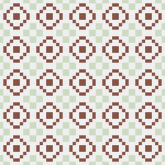 Abstract Cross Pattern generative computational art illustration