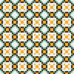 Abstract Cross Pattern generative computational art illustration