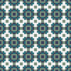 Fototapeta premium Abstract Cross Pattern generative computational art illustration