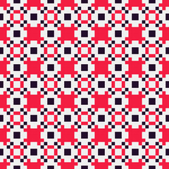 Fototapeta premium Abstract Cross Pattern generative computational art illustration