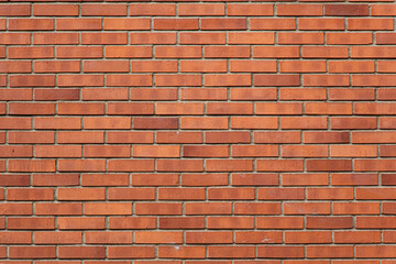 Brick wall background. Red brick overlay pattern