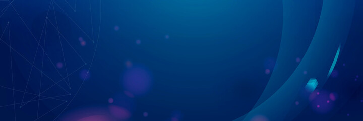 Gradient dark blue futuristic digital bokeh background