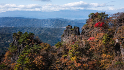 伊達市霊山の紅葉