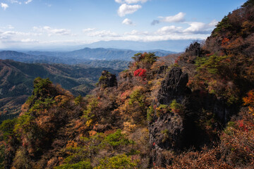 伊達市霊山の紅葉