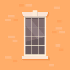 Apartment window vector illustration