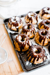  homemade easter cake on wooden table