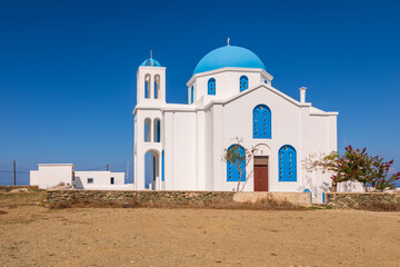 Saint George Church, Ano Meria, Folegandros Island, Greece.
