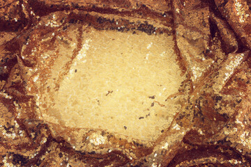background of beautiful gold sequins fabric