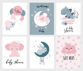 postcards for baby shower