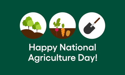 Vector illustration on the theme of National Agriculture day observed each year during March.