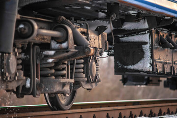 carriage part of a passenger train. passenger train on the Ukrainian railway
