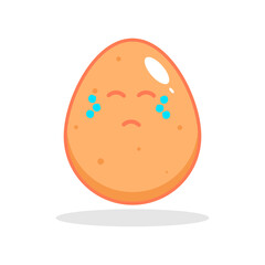 Egg cry cute character