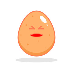 Egg happy cute character