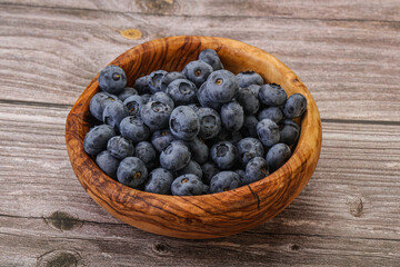 Ripe sweet tasty blueberries heap