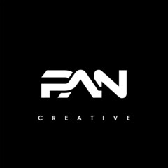 PAN Letter Initial Logo Design Template Vector Illustration