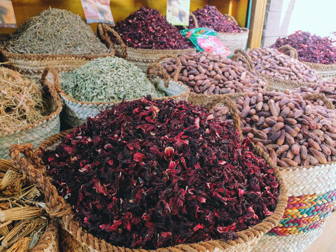 Carcadet, souk d'Assouan