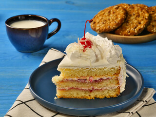 chocolate cake with cherry