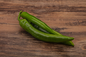 Ripe tasty spicy green pepper