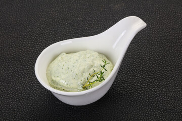 Cottage cream snack with herbs