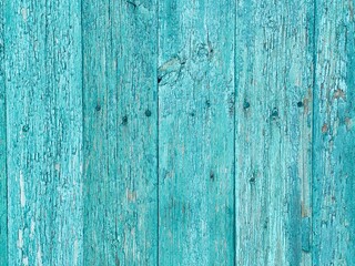 Green mint painted wood board texture and background. Green mint natural wooden background. Aged wood planks pattern. Wooden surface. Horizontal timber texture. 