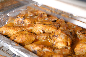 cooking grilled chicken fillets in a microwave 