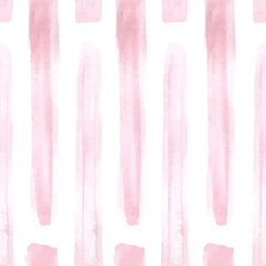 Watercolor lines seamless pattern. Hand drawn painted texture. Abstract stroke wallpaper background.