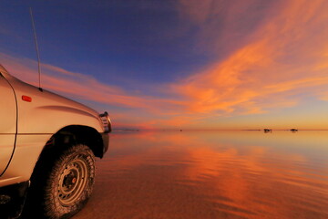 Fototapeta na wymiar Uyuni Salt Flat, Bolivia