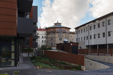 Modern living block in Tallinn close to seaside.