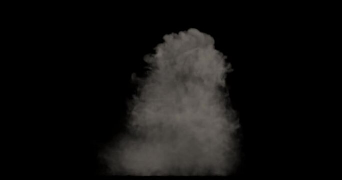 explosion with alpha channel
